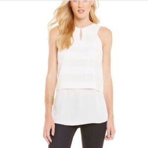 CREMIEUX Brent Organza Sleeveless Blouse